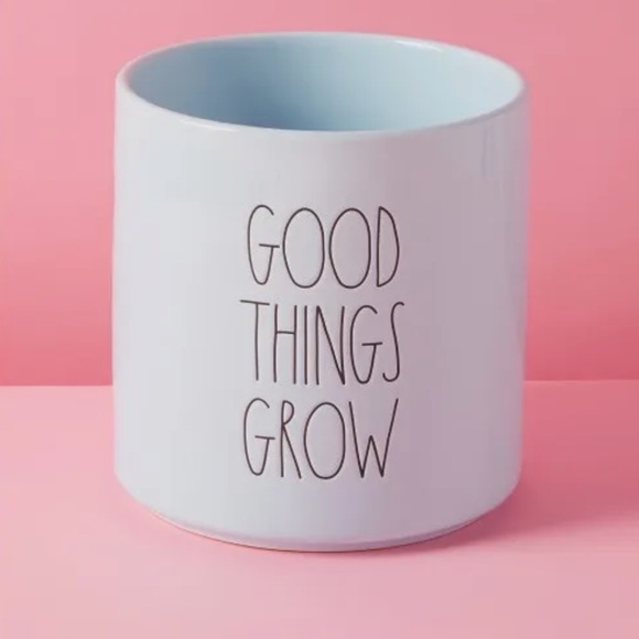 Rae Dunn 8” planter “ Good things grow” NWT - Picture 4 of 6